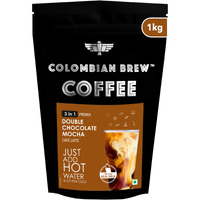 Colombian Brew Double Chocolate Mocha Caf Latte, Instant Coffee Powder Pre-mix (3 in 1) 1kg