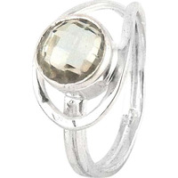 Hot! Green Amethyst 925 Sterling Silver Rings