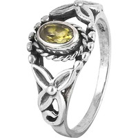 Jumbo! Citrine 925 Sterling Silver Rings