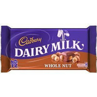 Cadbury Dairy Milk Whole Nut Bar (200g) - Pack of 2